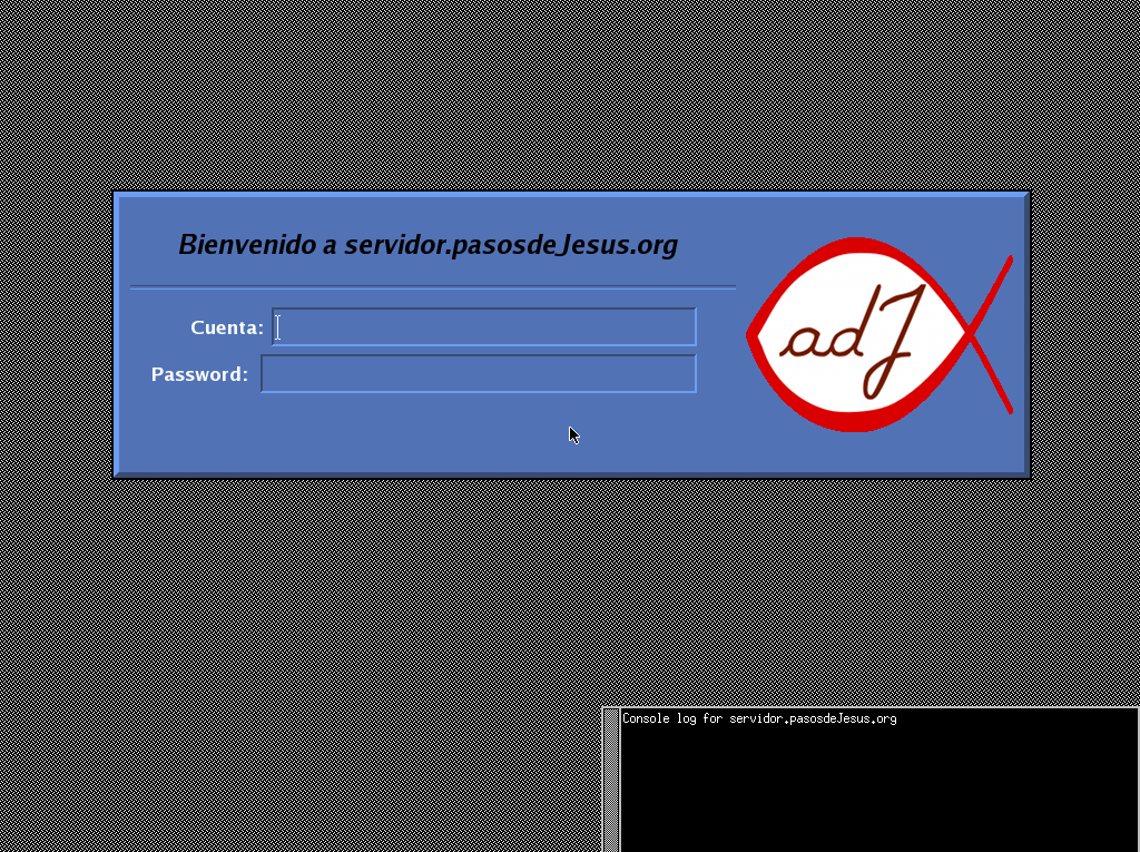 xenodm solicitando nombre de cuenta y clave